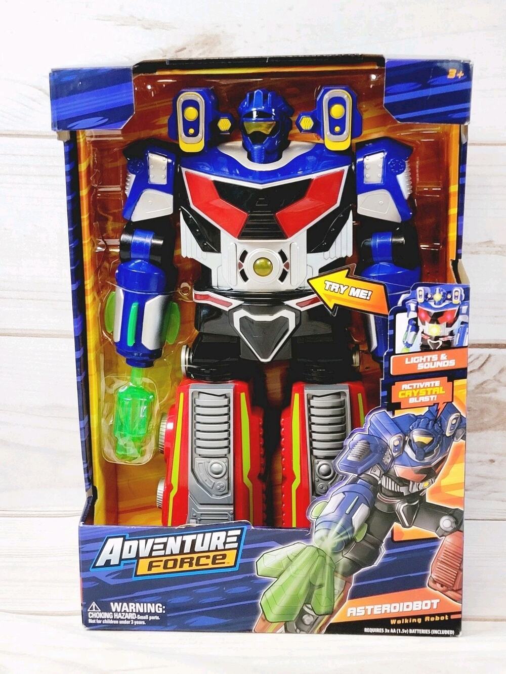 Adventure Force Asteroidbot Walking Robot Toy Lights & Sounds 14" New In Box